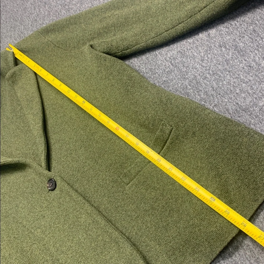 J. Crew Schoolboy Sweater Blazer Olive Green Single-Button Women's Size L - Picture 7 of 11